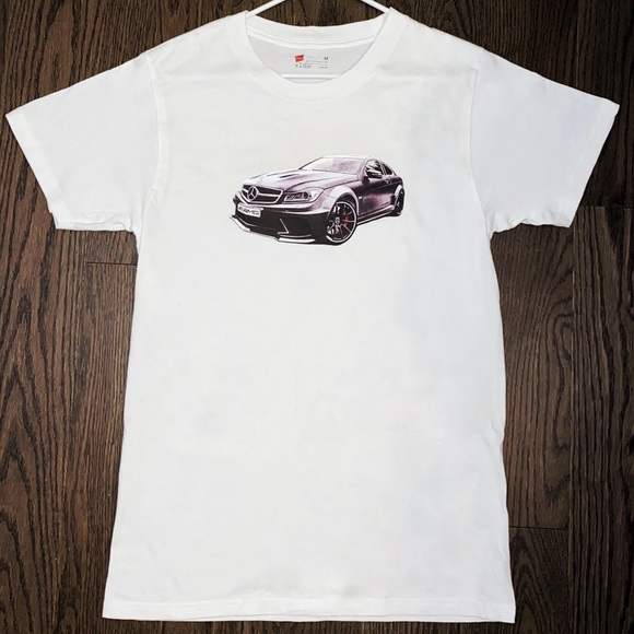 White Mercedes Benz Tee - Picture 1 of 2